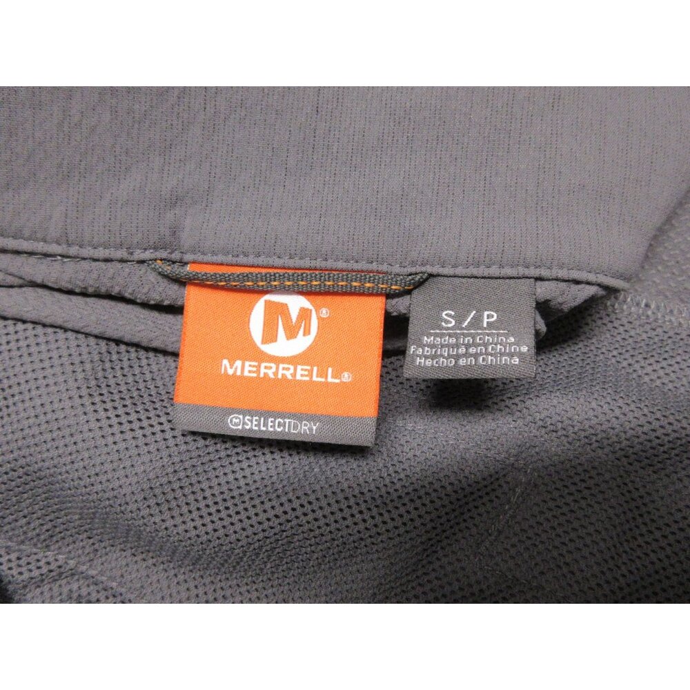 Merrell men's‎ gray Transcend hooded full zip softshell running jacket S - Picture 6 of 12